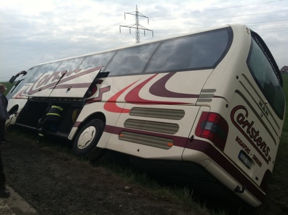 Wypadek autobusu na autostradzie A4 - 3