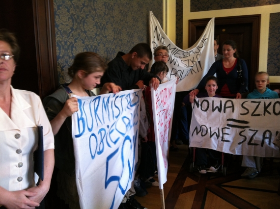 Protest na sesji w Oławie (FOTO) - 2