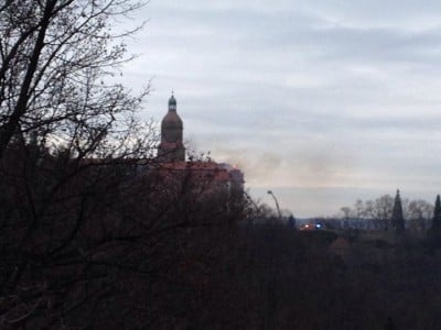 Pożar zamku Książ w Wałbrzychu (ZDJĘCIA, FILM) - 5