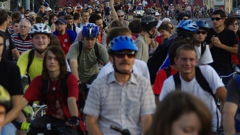Masa krytyczna: Zobacz, którymi ulicami jadą rowerzyści - zdjęcie ilustracyjne; fot. HuBar (Wikimedia Commons)