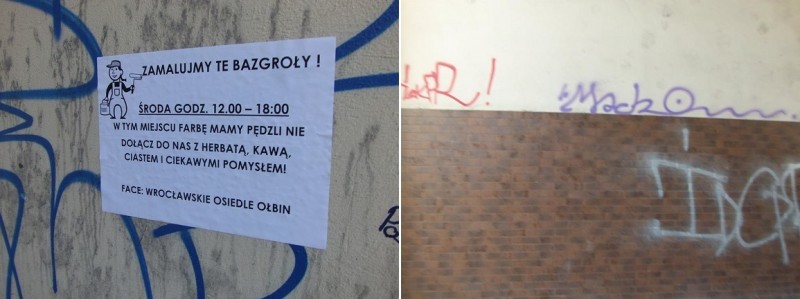 Graffiti: Plaga wielkich miast! Jak z nią walczyć? - Zdjęcie z ubiegłorocznej akcji na Ołbinie (Fot. Wroclaw.pl)