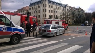 Wypadek u zbiegu ulicy Skłodowskiej z ulicą Norwida - 0