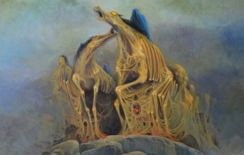Beksiński z wałbrzyskiego MPK (ZOBACZCIE!) - Jeden z obrazów Krzysztofa Heksela