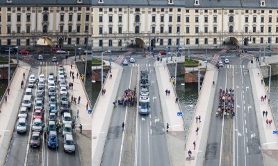 Parada mobilności na moście Uniwersyteckim - 5